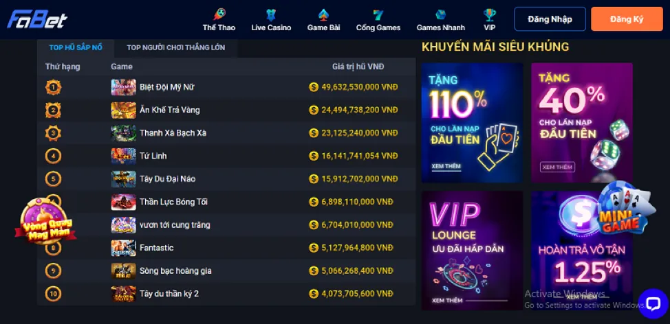 Nạp tiền vào tài khoản PKBET