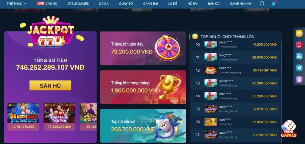 Sự đa dạng trò chơi Nổ Hũ tại pkbet đăng nhập